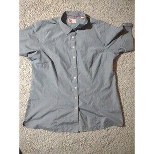 Chik-Fil-A Team Style Oobe Men’s Size XL Blue  Button Up Employee Work Shirt